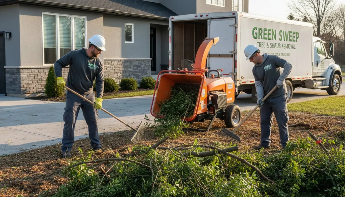 Professional shrub removal service in Seattle WA clearing overgrown bushes for yard improvement