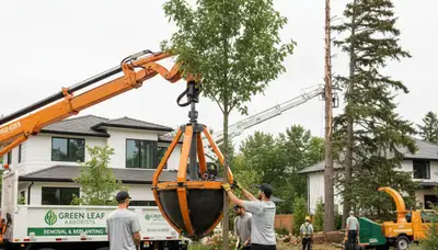 Arborists planting new trees in Seattle, WA for Chop Chop Tree professional tree planting service