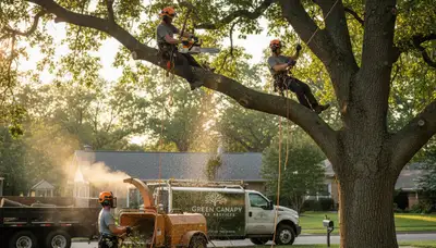 Arborist pruning maple tree in Seattle, WA for Chop Chop Tree professional tree care services